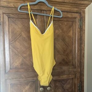 Shade & Shore Yellow One Piece Swimsuit
